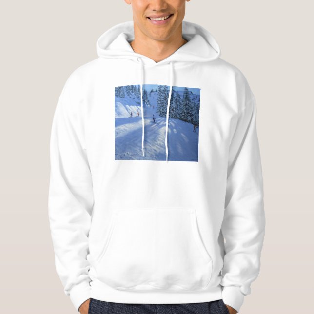 Moletom Com Capuz Funcionamento de esqui de Morzine (Frente)