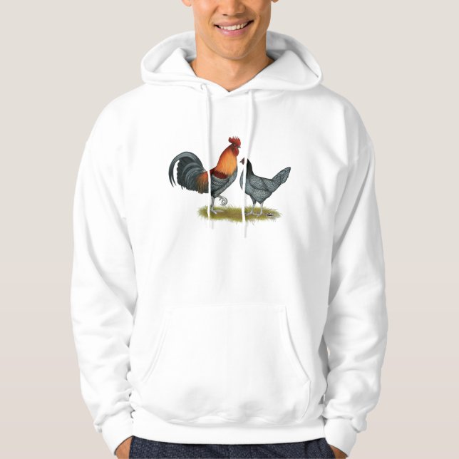 Moletom Com Capuz Galinha Azul de Delaware (Frente)