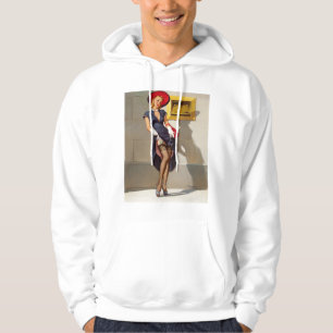 Moletom Com Capuz Garota Pin-Up Retro