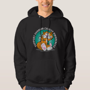 Moletom Com Capuz Gato do câncer de ovário