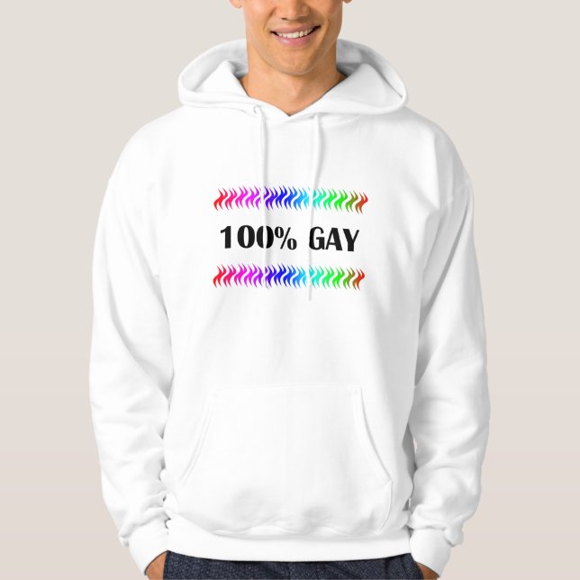 Moletom Com Capuz gay de 100% (Frente)