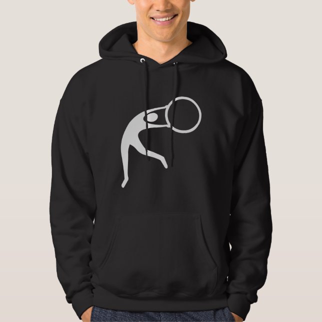 Moletom Com Capuz Ginástica Rítmica Figura - Branco (Frente)