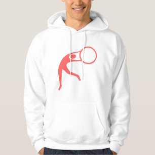 Moletom Com Capuz Ginástica Rítmica Figura - Rosa Tropical