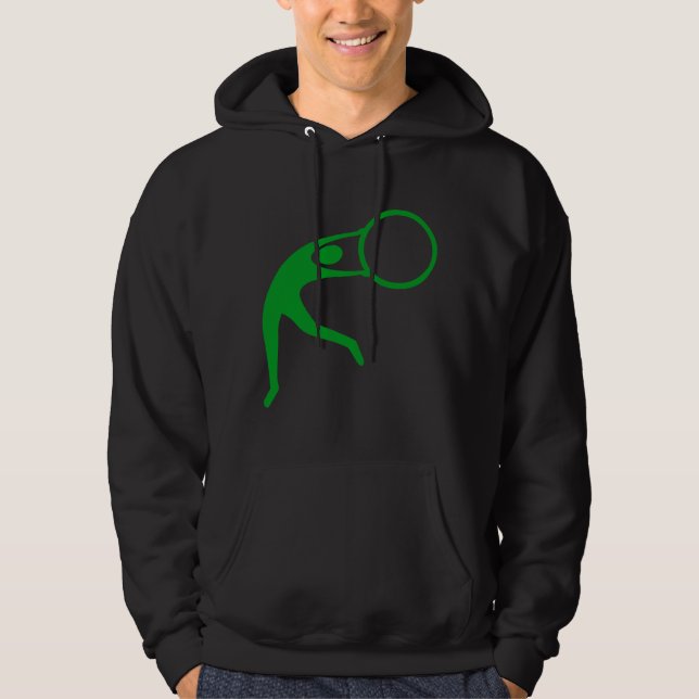 Moletom Com Capuz Ginástica Rítmica Figura - Verde Grama (Frente)