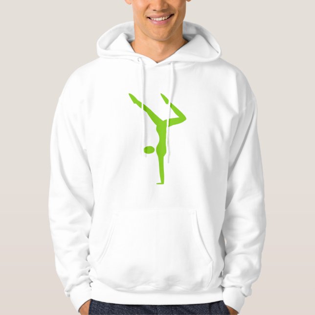 Moletom Com Capuz Ginástica - Verde marciano (Frente)