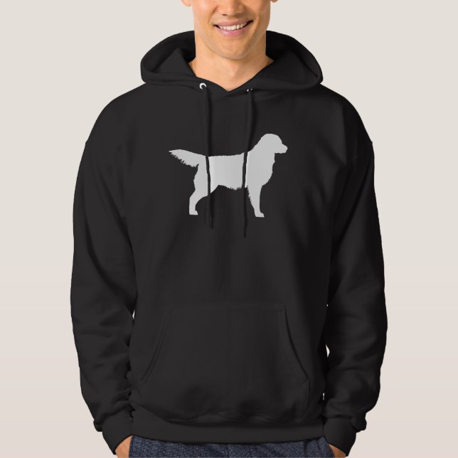 Moletom Com Capuz Golden retriever (branco) (Frente)