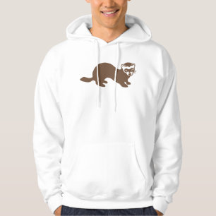 Moletom Com Capuz Gráfico de Ferret Bonito