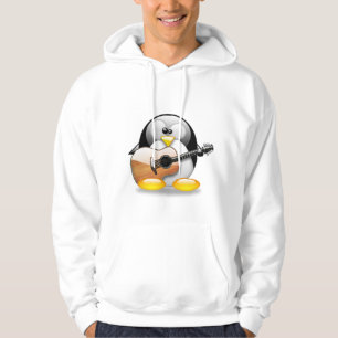 Moletom Com Capuz Guitarra acústica Tux (Linux Tux)