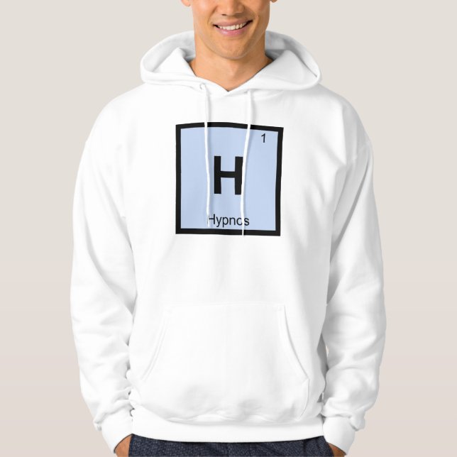 Moletom Com Capuz H - Hipnos Símbolo de Mesa Periódica de Química Gr (Frente)