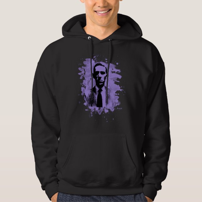 Moletom Com Capuz H. p. Lovecraft custo (violet) (Frente)