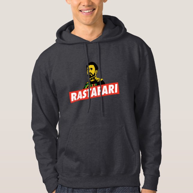 Moletom Com Capuz Haile Selassie j - HIM Emperor - reggae Hoodie - (Frente)