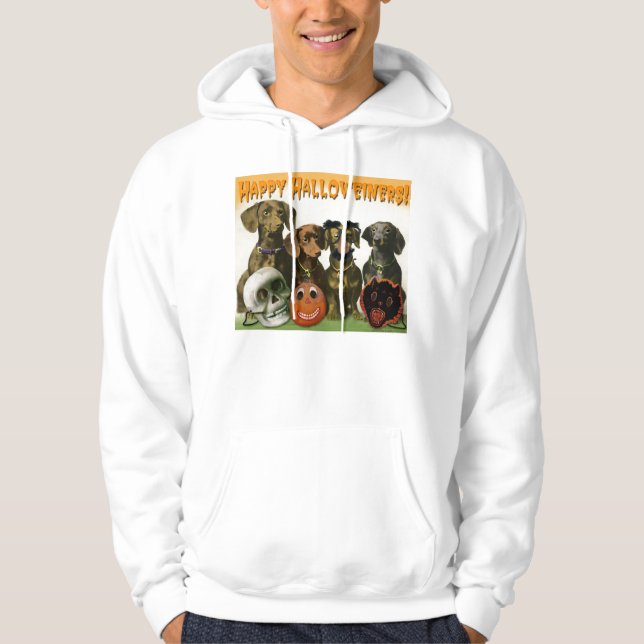 Moletom Com Capuz Halloweiners feliz - Hoodie do Dia das Bruxas do (Frente)