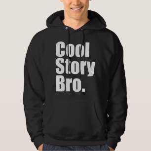 Moletom Com Capuz História legal Bro. Camisola encapuçado escura