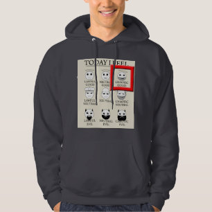 Moletom Com Capuz Hoje eu sinto bom caótico