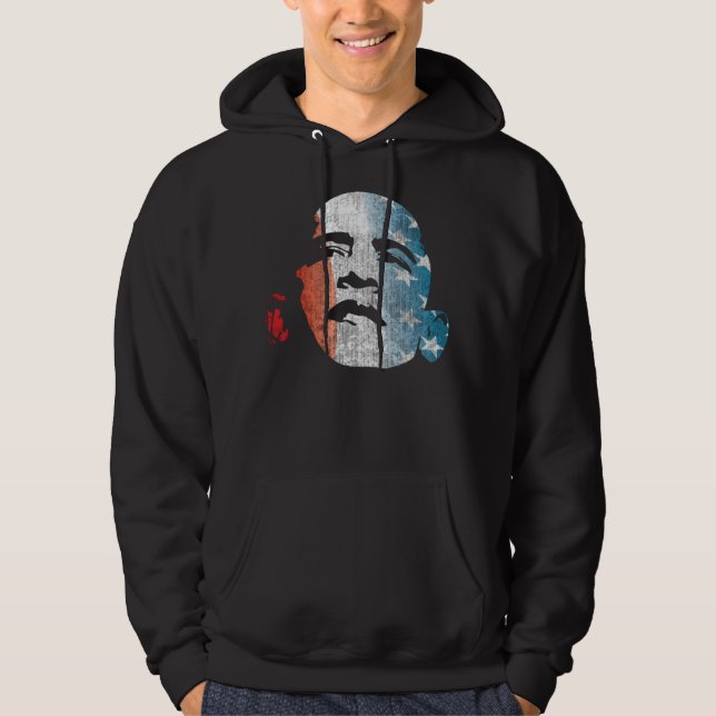 Moletom Com Capuz Hoodie 2012 de Obama (Frente)
