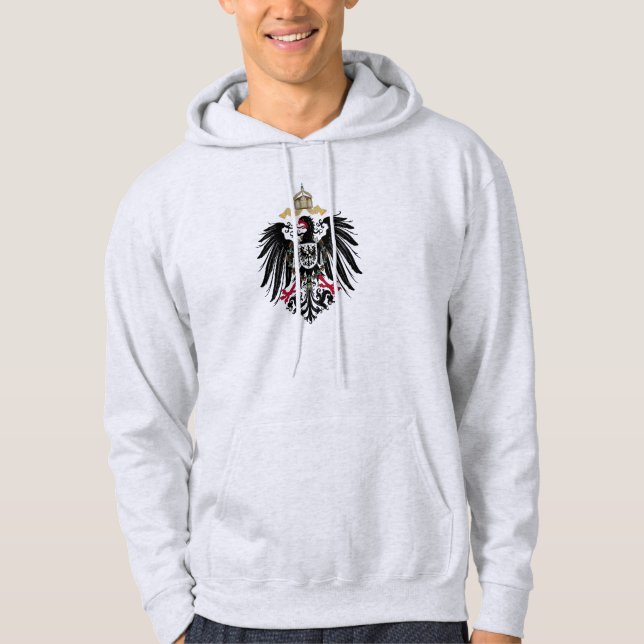 Moletom Com Capuz Hoodie alemão da crista do império dos homens (Frente)
