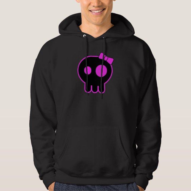 Moletom Com Capuz Hoodie bonito do crânio (Frente)