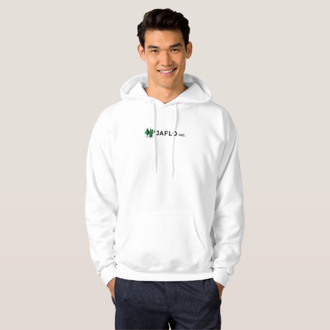 Moletom Com Capuz Hoodie branco (Frente Completa)