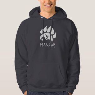 Moletom Com Capuz Hoodie branco Vaulting do texto de Gap do urso