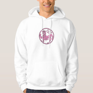 Moletom Com Capuz Hoodie cor-de-rosa do tigre