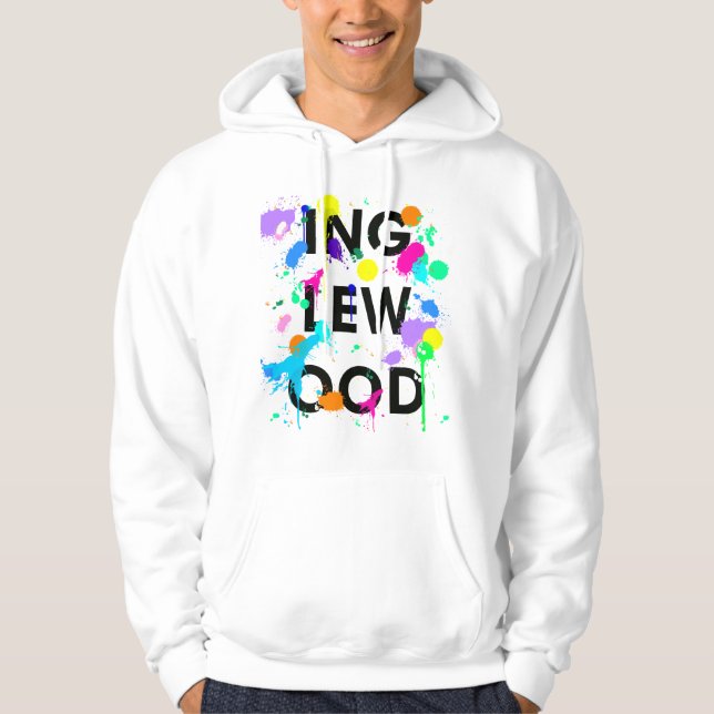 Moletom Com Capuz Hoodie customizável do Splatter (Frente)