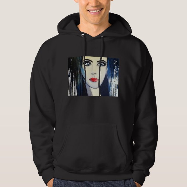 Moletom Com Capuz Hoodie da arte do apoio (Frente)