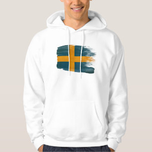 Moletom Com Capuz Hoodie da bandeira da suecia
