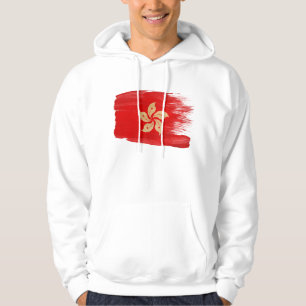 Moletom Com Capuz Hoodie da bandeira de Hong Kong