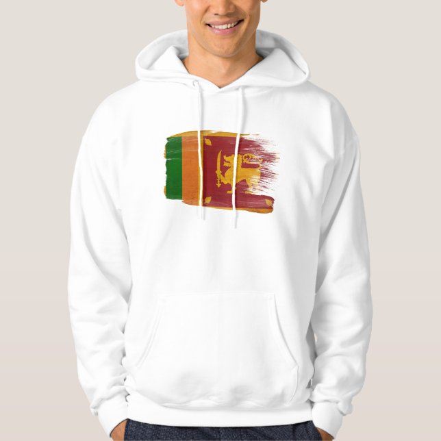 Moletom Com Capuz Hoodie da bandeira de Sri Lanka (Frente)