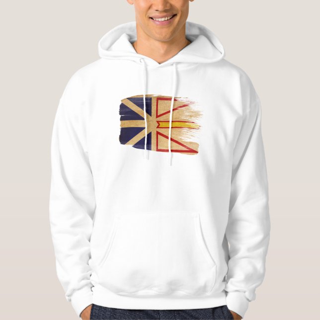 Moletom Com Capuz Hoodie da bandeira de Terra Nova (Frente)