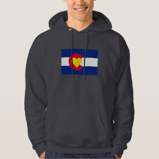 Moletom Com Capuz Hoodie da bandeira do amor de Colorado