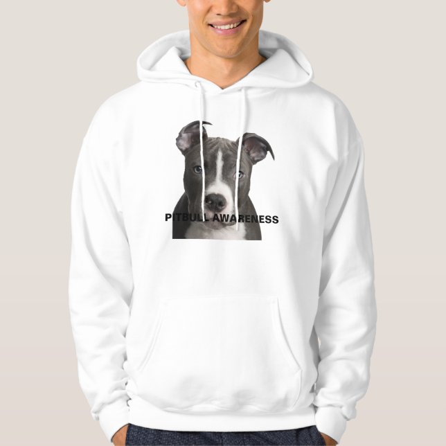 Moletom Com Capuz Hoodie da consciência de Pitbull (Frente)
