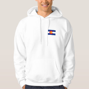Moletom Com Capuz Hoodie da cordilheira da bandeira de Colorado