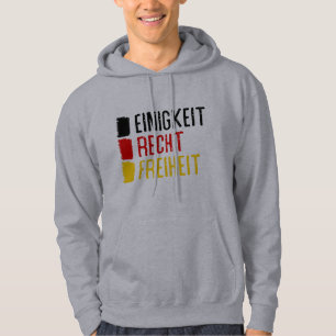 Moletom Com Capuz Hoodie da divisa de Einigkeit Recht Freiheit