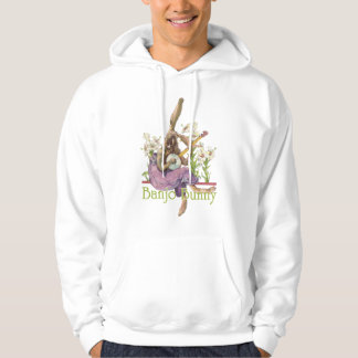 Moletom Com Capuz Hoodie da luz do coelho do banjo