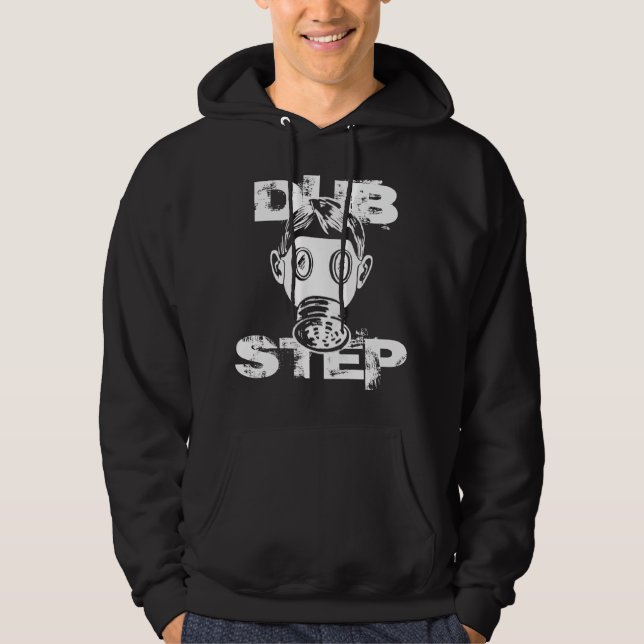 Moletom Com Capuz Hoodie da máscara de gás de Dubstep (Frente)