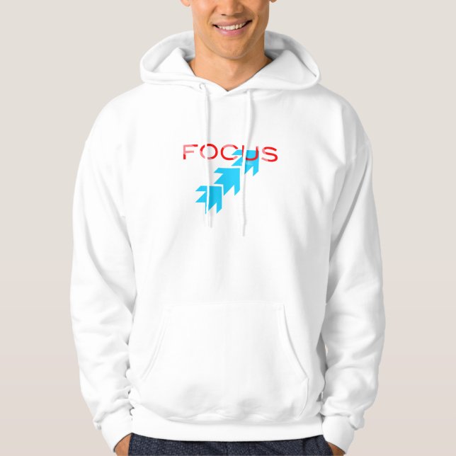 Moletom Com Capuz hoodie da seta do roupa do foco (Frente)