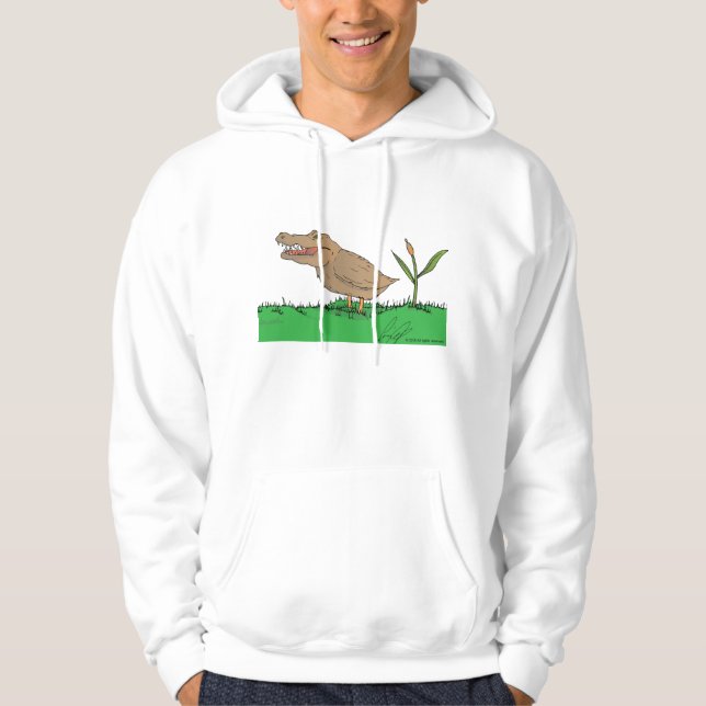 Moletom Com Capuz Hoodie de Crocoduck na cor! (Frente)