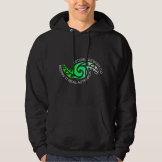 Moletom Com Capuz Hoodie de Karearea ou T - verde no preto