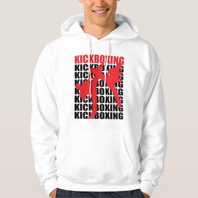 Moletom Com Capuz Hoodie de Kickboxing (Frente)