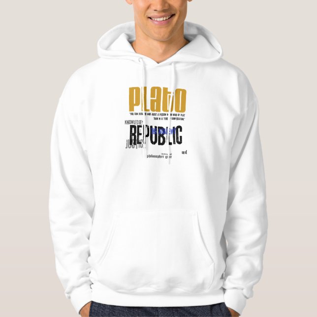 MOLETOM COM CAPUZ HOODIE DE PLATO (Frente)