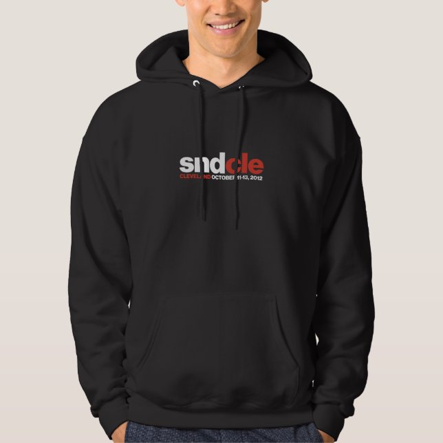 Moletom Com Capuz Hoodie de SNDCle, preto do desenhista (Frente)