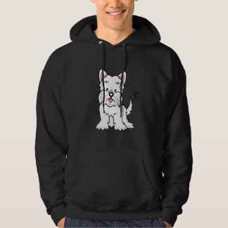 Moletom Com Capuz Hoodie de Westie dos desenhos animados