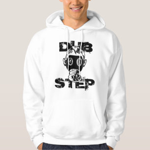 Moletom Com Capuz Hoodie do branco da máscara de gás de Dubstep
