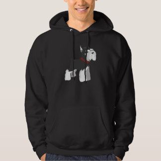 Moletom Com Capuz Hoodie do cão do Schnauzer diminuto