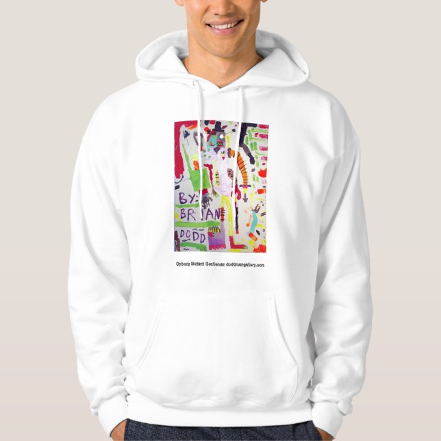 Moletom Com Capuz Hoodie do cavalheiro do mutante do Cyborg (Frente)