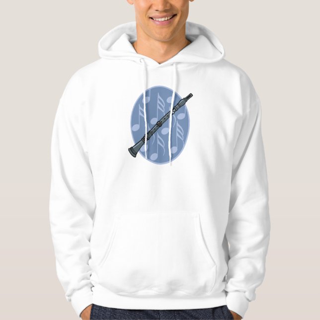 Moletom Com Capuz Hoodie do clarinete (Frente)