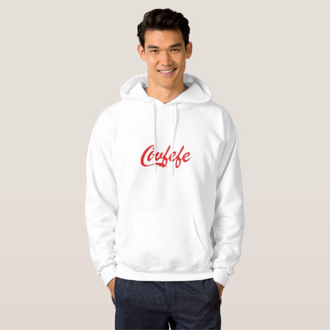 Moletom Com Capuz Hoodie do "covfefe" dos homens (Frente Completa)