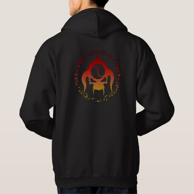 Moletom Com Capuz Hoodie do crânio (Verso)