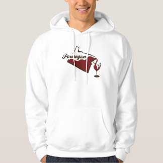 Moletom Com Capuz Hoodie do design do vinho de Pouregon